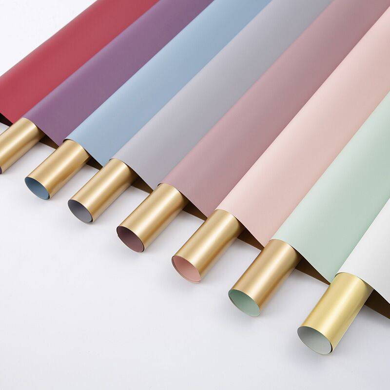 Ouya paper flower wrapping paper double-sided double-color bag flower paper bouquet flower packaging material rose Korean flower shop