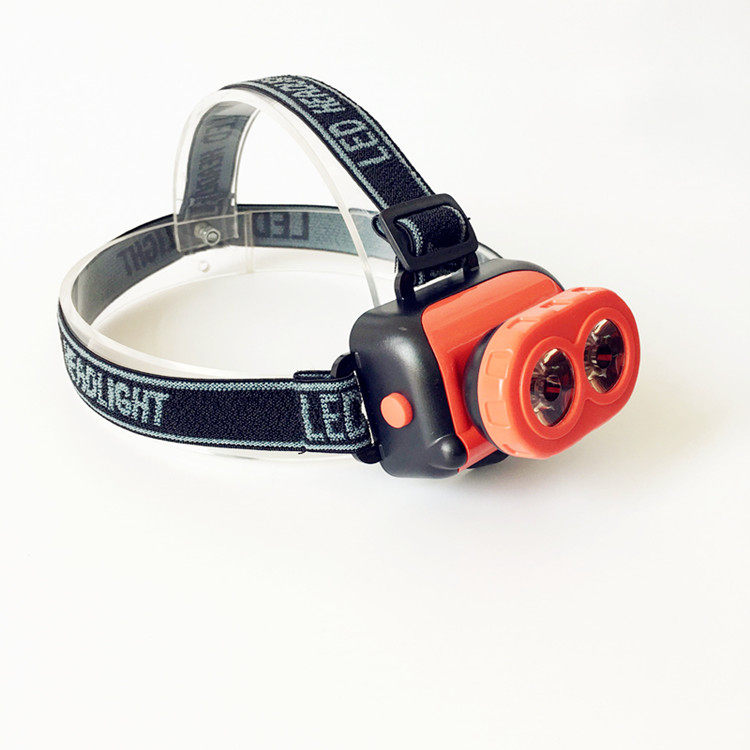 New dry battery headlight No. 5 battery strong light head-mounted outdoor LED ultra-light mini night fishing headlight