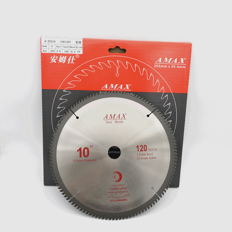 Ams alloy saw blade 12 inch woodworking left and right tooth saw blade 14 inch 16 inch aluminum ladder flat tooth cutting blade