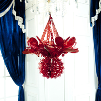 Wedding Living room Placement Decorative Pull Flowers Color with colorful strips Birthday Wedding items Christmas wedding house New house laps