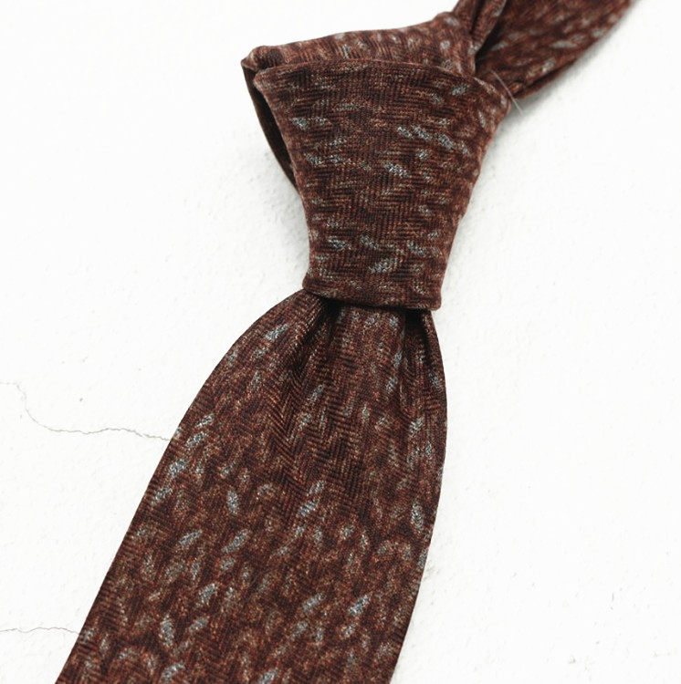 6cm Men's and Women's Narrow Japanese Retro British Style Coffee Color Green Solid Color Casual Plaid Tie for Work and Wedding