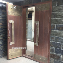 Zhejiang Qi high-grade villa yard gate New Chinese antique courtyard portal outer street door Double-open door security door