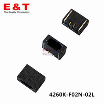 4260K-F02N-02L connector 0 8 SUR 2P Puncture type lying paste gold-plated spot