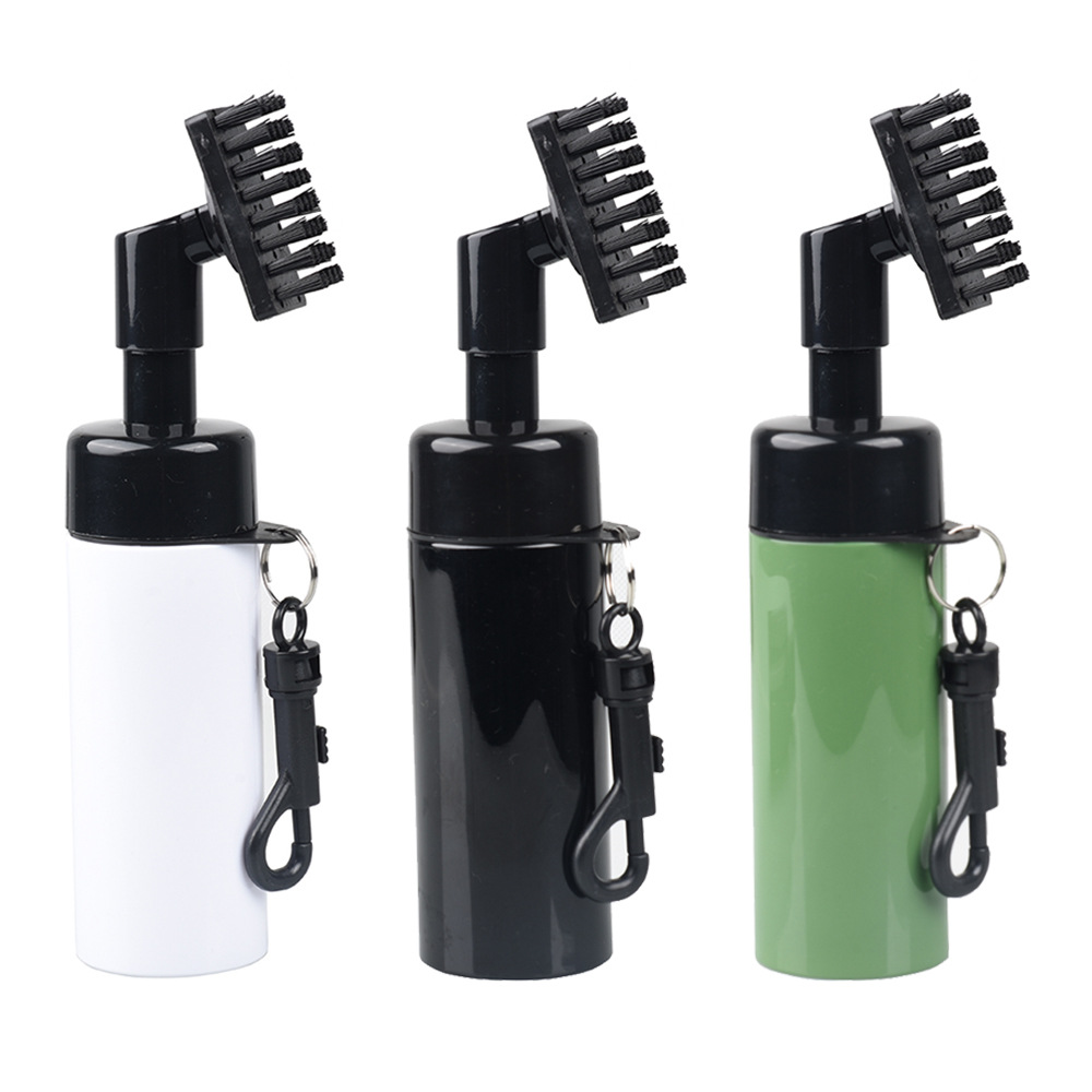 Golf club cleaning brush Press-type spray bottle brush Club head cleaning brush Groove multi-function cleaning tool
