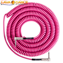 American Lava Retro Coil pink low noise telephone line guitar bass cable