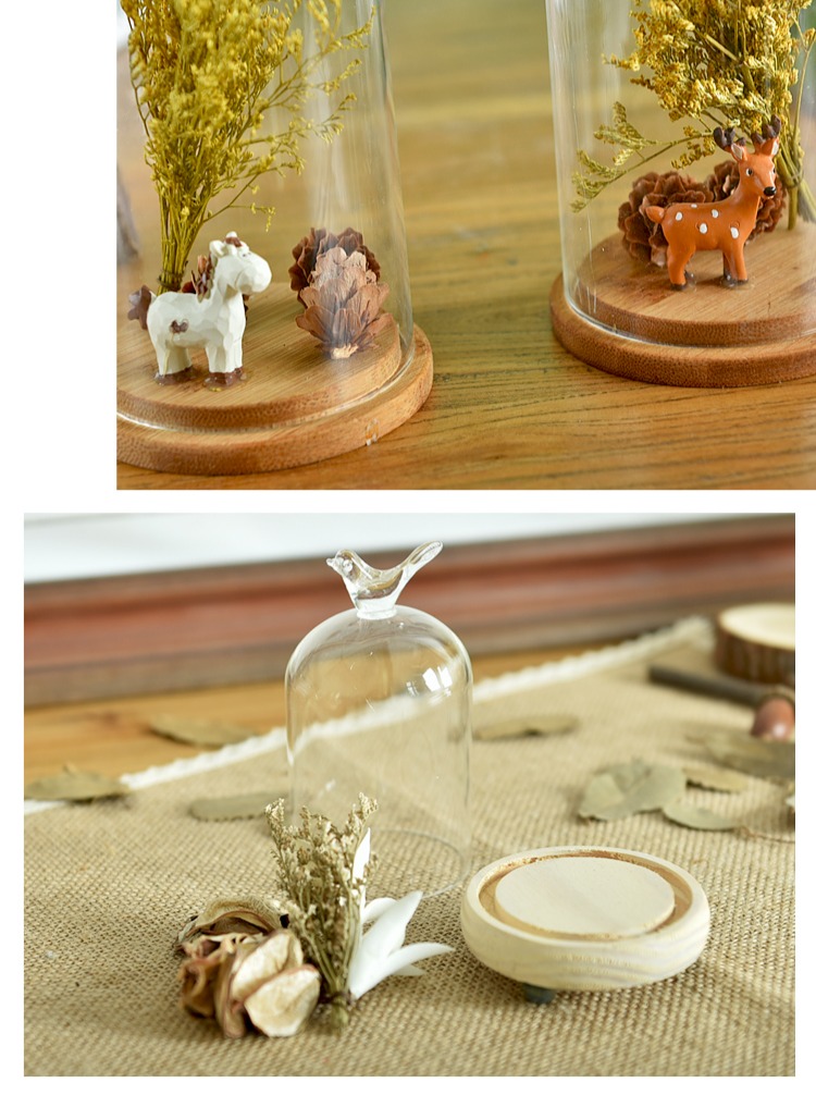 Đất nước Zakka sáng tạo trang trí nhà kính bao gồm mô hình phòng trang trí nhỏ quà Giáng sinh cách trang trí phòng ngủ nhỏ