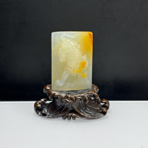 Ruihuang Cui Natural Jade Yunnan Huanglong Jade Fine Jewelry Tiger Tiger Pendant Sweater Chain Jade Pendant Certificate