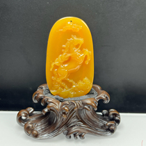 Ruihuang Cui Natural Jade Burmese Huanglong Jade Fine Jewelry Make Money Immediately Pendant Sweater Chain Jade Pendant Certificate