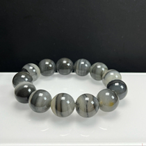 Ruihuang Cui Natural Jade Fine Jewelry Yunnan Huanglong Jade Golden Sand Buddha Beads 18mm Bracelet for Gifts