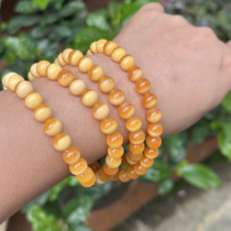 Ruihuang Cui Natural Jade Burmese Material Huanglong Jade Half Mountain Half Water 108 Buddha Beads Bracelet Fine Jewelry Gift