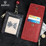 Рабочий кожаный кошелек ручной работы, ремешок, ретро бейджик, чехол для проездного и картхолдер, DIY, из натуральной кожи