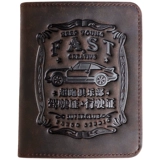 Мужской кожаный защитный чехол ручной работы для водительских прав, картхолдер, из натуральной кожи, 2 в 1