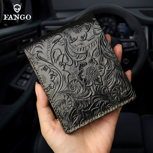 Оригинальный ретро кожаный бумажник для влюбленных, из натуральной кожи