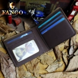 Короткий кожаный оригинальный бумажник, из натуральной кожи, воловья кожа