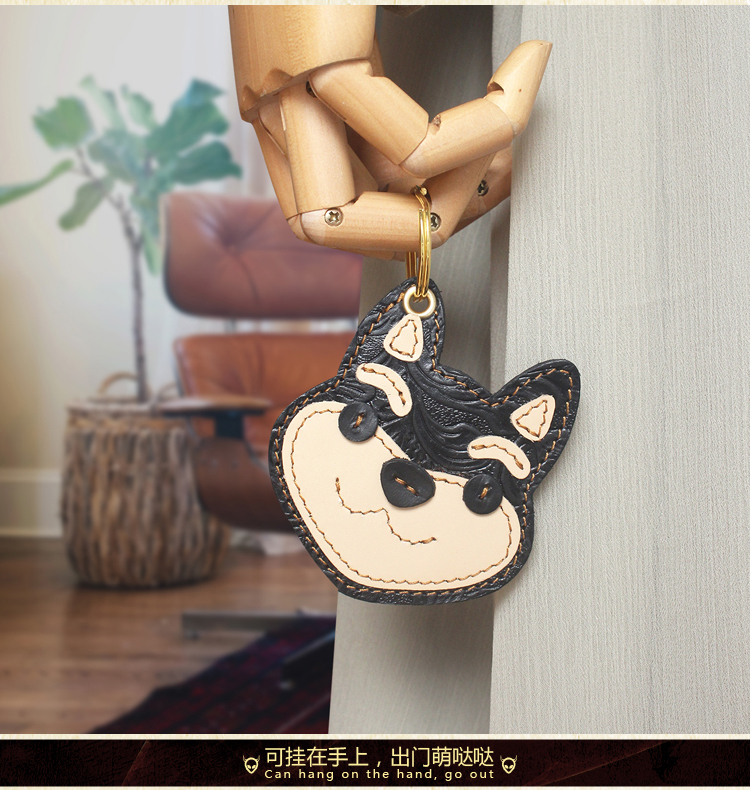 Handmade da mini card set lớp da bò dễ thương gói thẻ truy cập xe buýt tàu điện ngầm thang máy cộng đồng bộ thẻ cảm ứng ví đựng thẻ thông minh