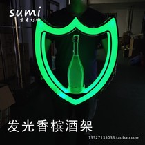 New Champagne King Wine Seat Bar KTV Night Field Led Glow Charging Seven Colorful Atmosphere Out Wine Spirits Spirits Instrumental Wine