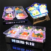 Bar Fruit pan KTV Creative stainless steel Divided Versatile Snack Dish 4 G 6 G Melon Seeds Dried Fruit Snacks Parquet