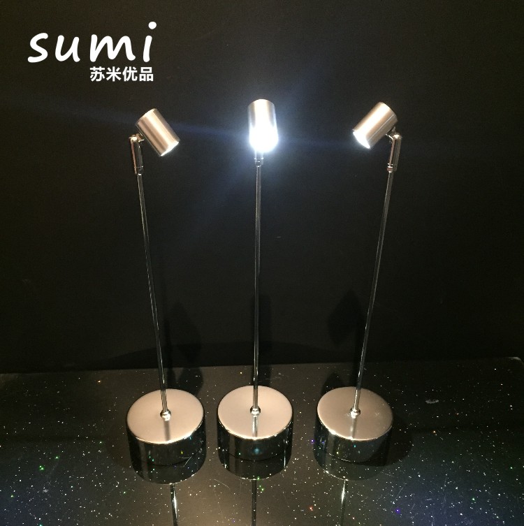 Bar led minimalist charging bar Light metal High floor lamp Stainless Steel Activity Monitor Service Lighting Candle Holder
