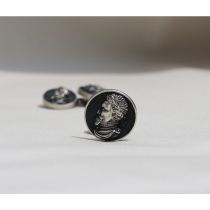 Vintage sterling silver chain cufflinks