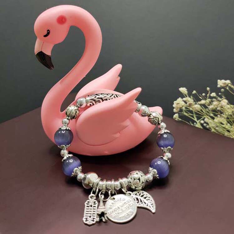 Pan's Multi-Element Bracelet Imitation Silver Tourist Scenic Spot Hot Selling Cat's Eye Crystal Hand Jewelry Retro Bracelet Punk Style Pan's Multi-Element Bracelet Imitation Silver Tourist Scenic Spot Hot Selling Cat's Eye Crystal Hand Jewelry Retro Bracelet Punk Style