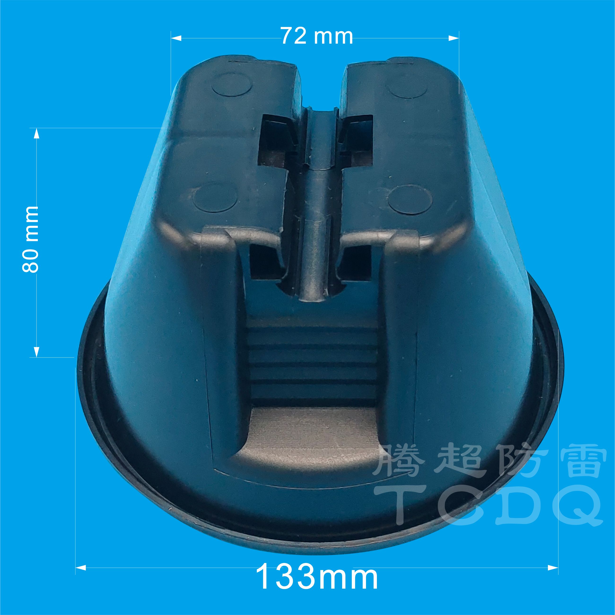 Metal roof plastic lightning protection pier Lightning protection net support pier Lightning protection bracket TPO roof lightning protection black plastic support pier