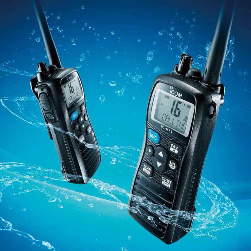 Original assembly ICOM Ai mousse IC-M73 Plus VHF single section IPX8 waterproof maritime handheld intercom hand table