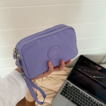 Extra large sandwich mobile phone bag passport data cable ID power bank three-layer portable nylon bag