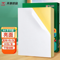 Tianzhang A4 self-adhesive glossy coated paper matte adhesive sticker computer printable label paper 210*297mm