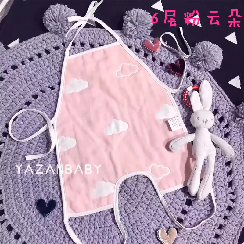 Yazan new bông bé gạc treo chân tạp dề mùa hè chống mát bé phần mỏng bốn mùa bụng đồ ngủ cosplay