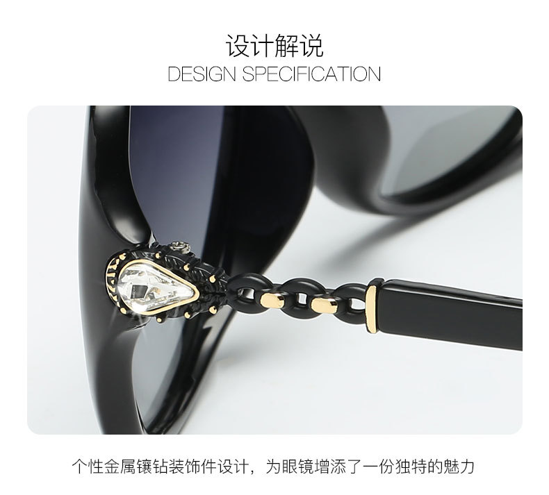 Xisha 2018 new lady kính râm phân cực thanh lịch hộp nhỏ mặt nhỏ lái xe kính lái xe thủy triều kính cartier
