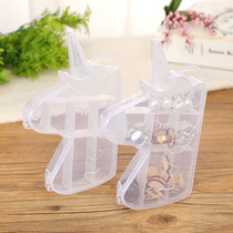 Mini plastic storage box ear nail pendant water drill ring first decoration case screw classification grid small box childrens toy