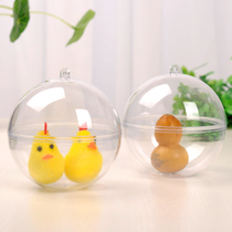 Transparent Plastic Ball Flat Bottom Hollow Cake Round Hood Creative Wedding Delight Box Candy Box Festival Decorated hanging Ball