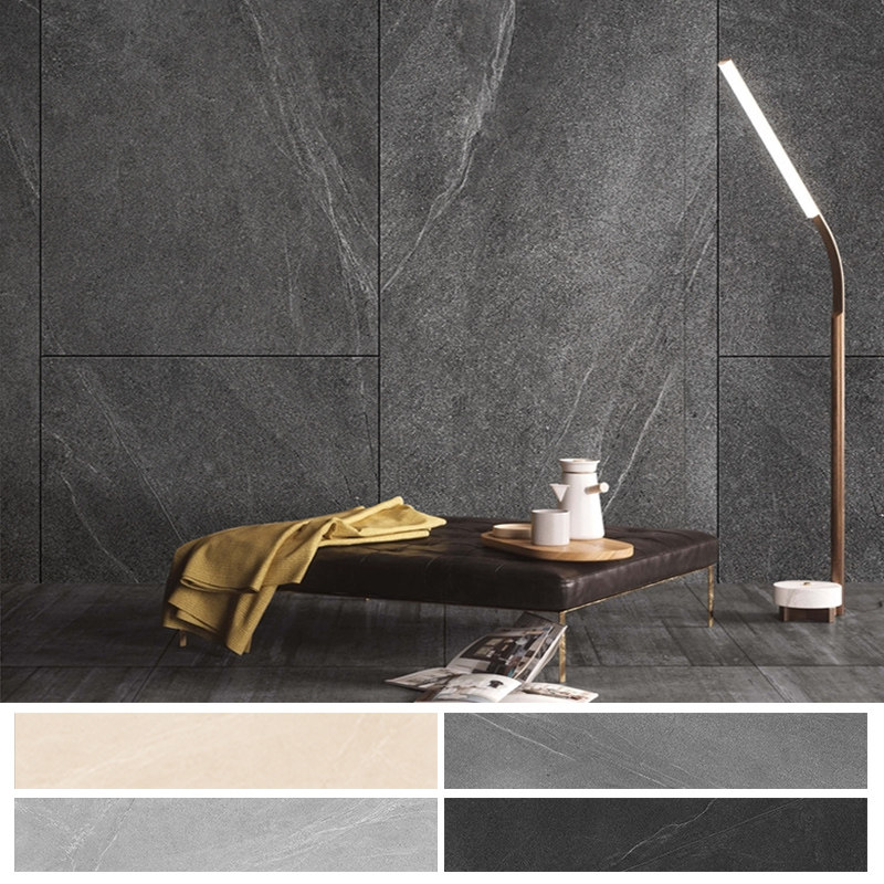 Berdegree big specifications sandstone through body imitation ancient brick semi-throwing cement tile engineering living room dining room floor tiles 6001200