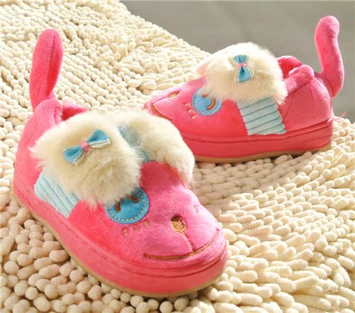 Chaussons enfants en suède pour hiver - semelle caoutchouc - Ref 1020974 Image 67