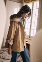 Parisian designers hooded trench coat SUZIE 21 autumn-winter France