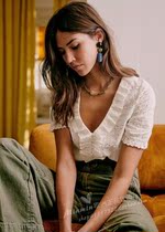 French Paris designers French lace shirt ANDY