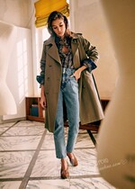 2 colors French Paris designers high-rise jeans PANTALON SAM