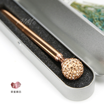 Festival Gift Crystal Diamond Ballpen Ballpoint Pen opening single pen Cute Creative Korea Gem Pen Lettering Customize