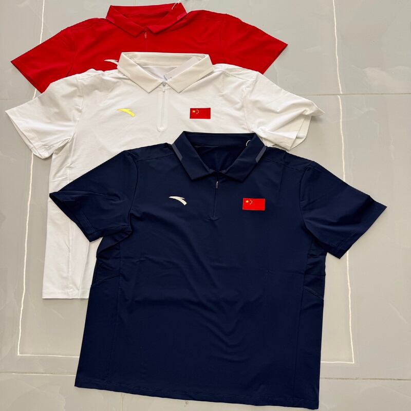 2026 Anta Sponsors the National Team's National Uniform, Men's and Women's Casual Executive Lapel Short-Sleeved T-Shirt Polo Shirt 452620103