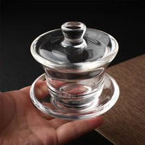 Natural Raw Mine Crystal Polished Cover Bowl Handmade Utilita Tea Tea Bowl Three Talents Bowl Three Bowls Toast Tea Cup Upscale Courtesy