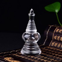 Pure natural Xalita White Crystal Pagoda Original Stone Polishing Energy Big