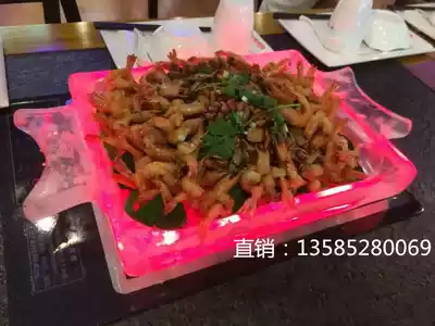 Crystal grilled fish plate Crystal fish plate Crystal pot Crystal grilled fish plate matching light wave oven