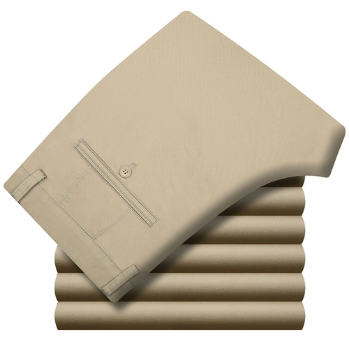 Хлопковые осенние тонкие штаны, высокая талия, свободный прямой крой