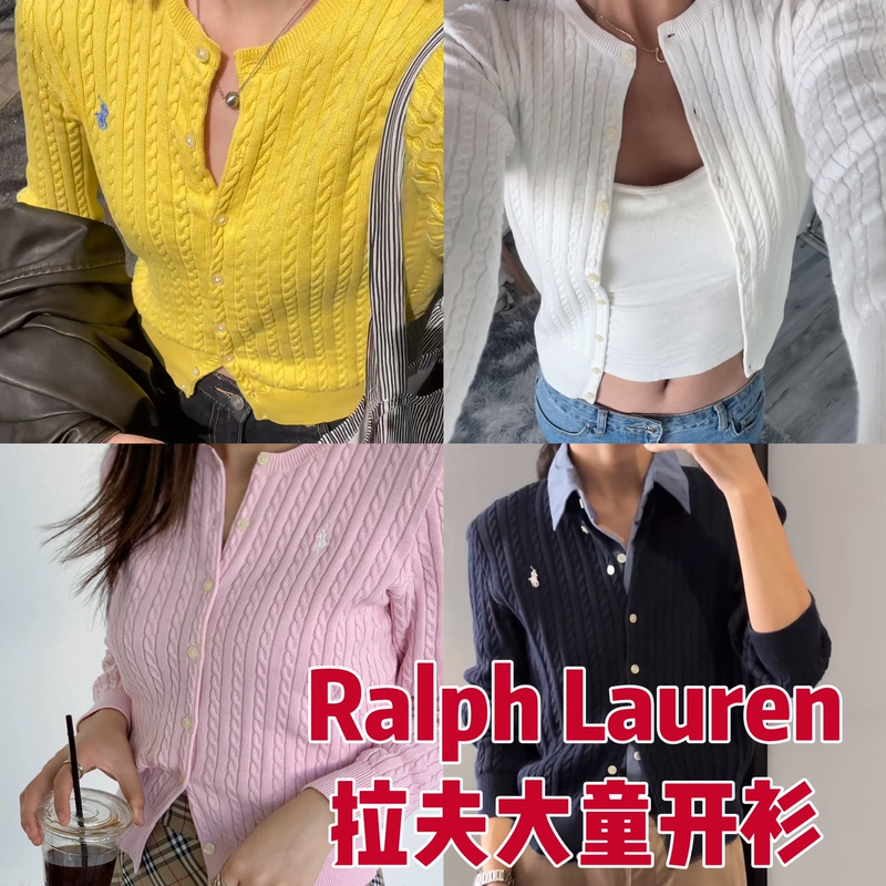 In-Stock Genuine Polo Ralph Lauren Children's Knit Cardigan Sweater