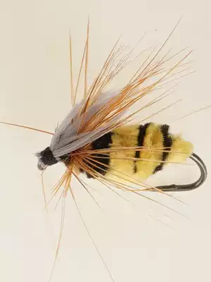 Bumble white black fish fly fish hook melon seed sequin set insect hook fake bait bionic Hook Road fly hook