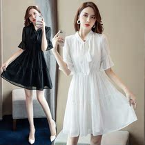 Sandro Beytagh2022 years summer dress new womens clothing short sleeve Korean version loose with dress temperament goddess