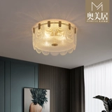 Медный светильник, современная и минималистичная люстра для гостиной, медная современная подвеска из кварца, легкий роскошный стиль