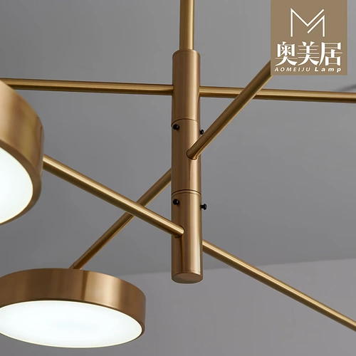 Медная люстра, светильник для гостиной для спальни, 2020 года, легкий роскошный стиль