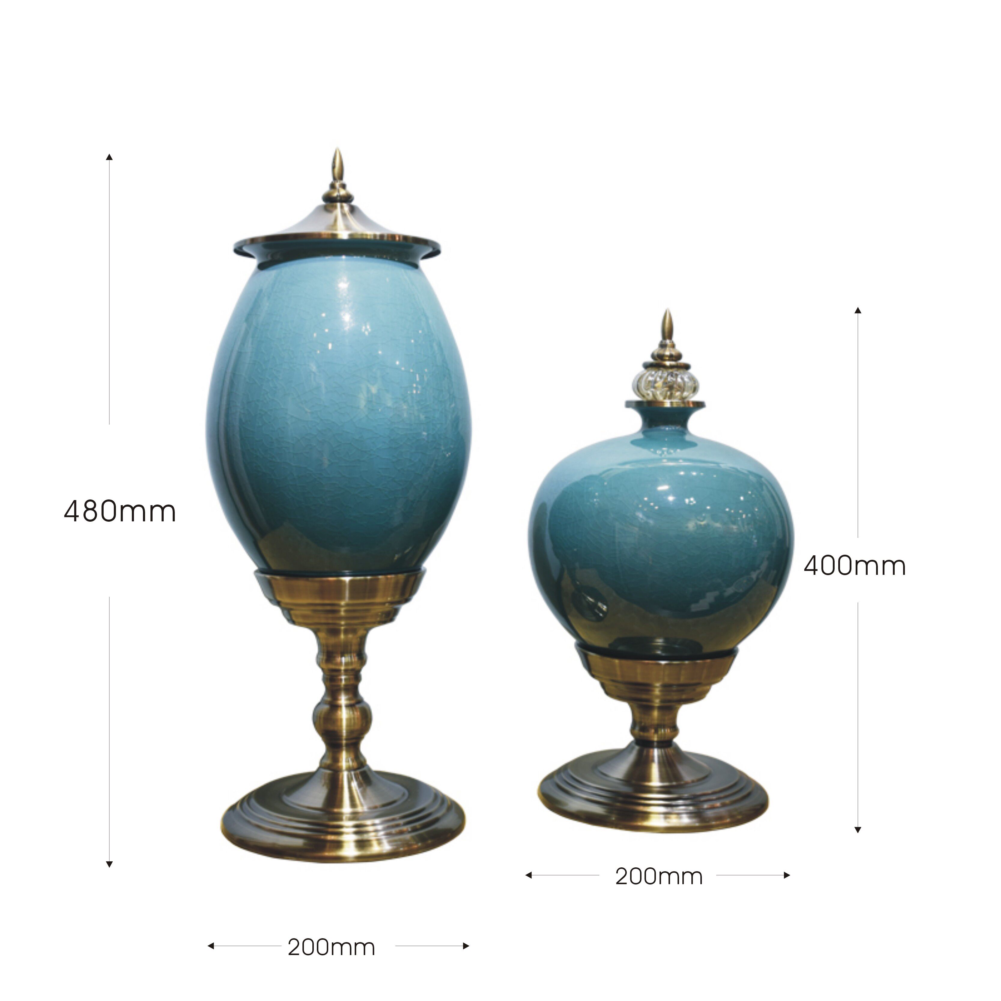 Light Extravagant Slice Ceramic Vase Genguan TV Cabinet Living-room Sample Room Table Bou Shelf Swing Piece Storage Accessories Metal