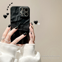 Advanced senses black folds apply iPhone13promax apple 12 phone shell 11 tide xs silicone xr female 8p